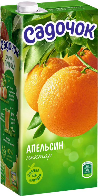 Нектар САДОЧОК апельсин, 1,93 л